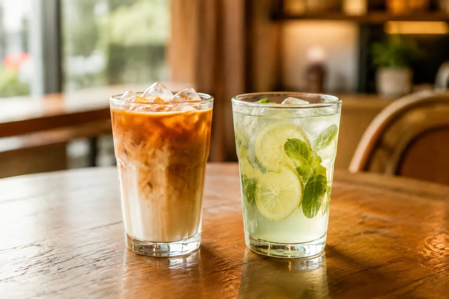 Chilled drinks representing the cold beverages category